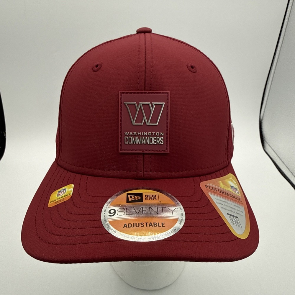 New Era Washington Commanders NFL Sideline 9SEVENTY Adjustable Hat Burgundy-NWT